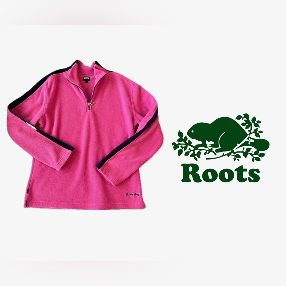RARE Vintage Roots Golf Fleece Size S Cozy Campfire 90s